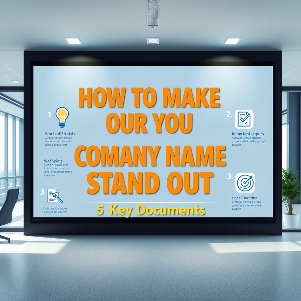 เปลี่ยนชื่อบริษัทอย่างไรให้โดดเด่น: 5 เคล็ดลับและเอกสารสำคัญ